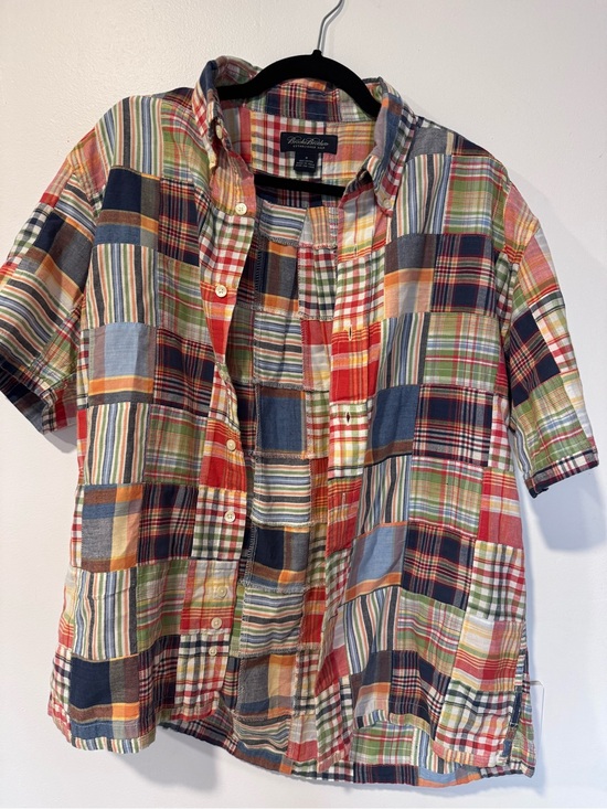 Brooks Brothers Other - Brooks Brothers Multicolor Patchwork Short Sleeve Shirt Medium